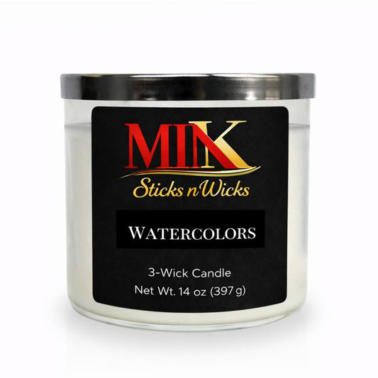 Watercolors Candle