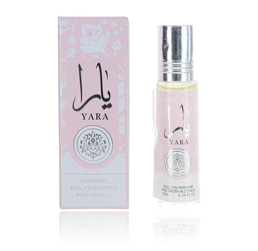Yara by Lattafa, 0.34 oz Roll On Perfume Oil for Women