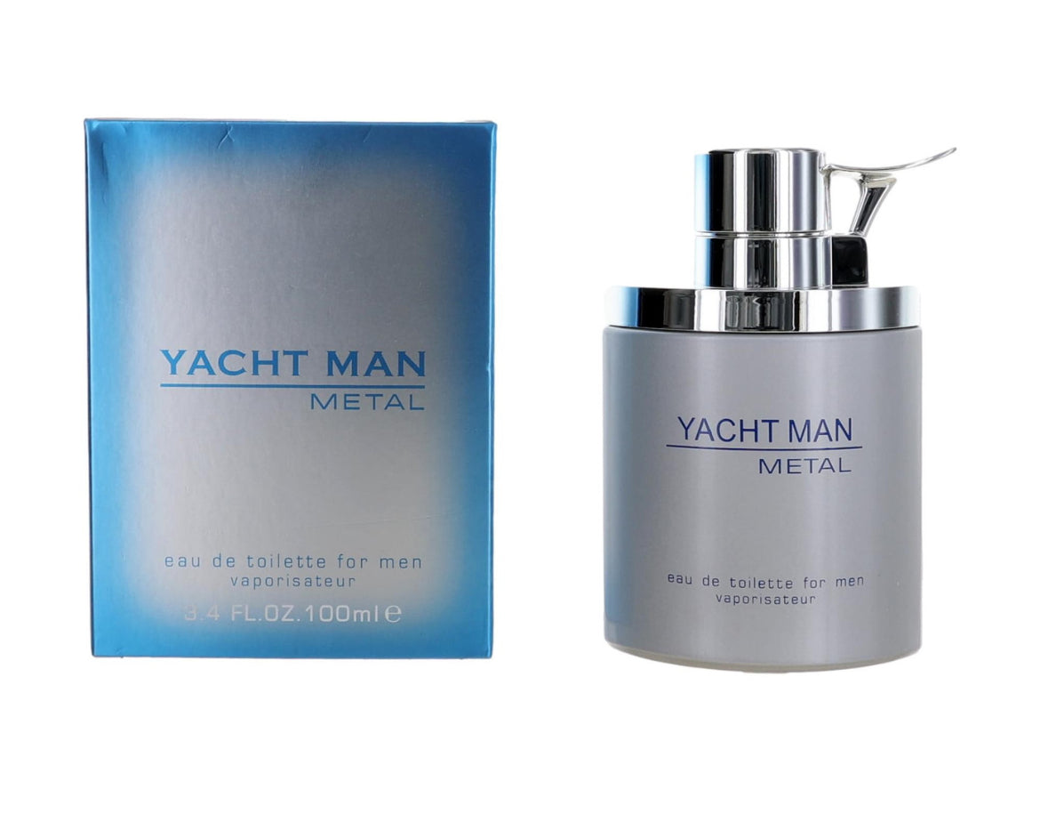 Yacht Man Metal by Myrurgia, 3.4 oz EDT Spray for Men