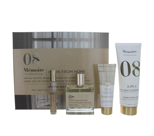Work From Home by Memoire Archives, 4 Piece Gift Set for Unisex